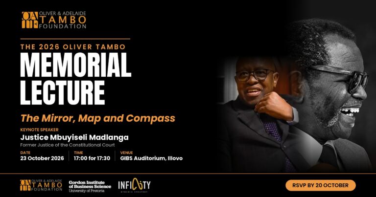 The 2026 Oliver Tambo Memorial Lecture: The Mirror, Map and Compass